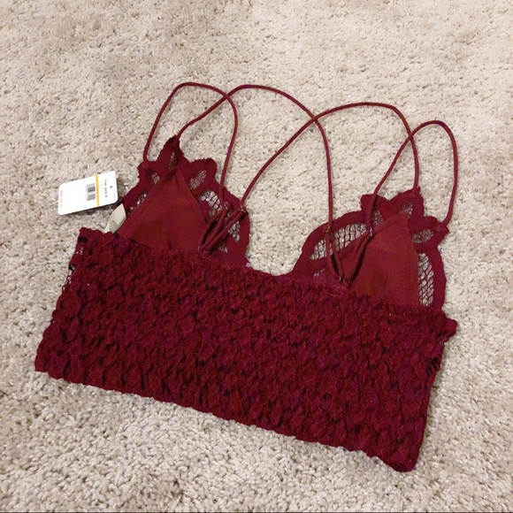 SOLD ON MERC: Free People Adella Mulberry Bralette - Picture 3 of 4